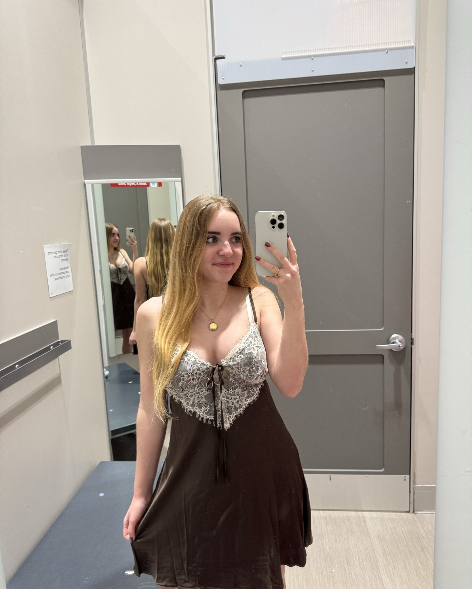 this brown lace dress from Target is genuinely my favorite thing I’ve worn as of recently 🤎 this dress is a need! I’m wearing a size small for reference

#LTKPetite #LTKootd #LTKgrwm