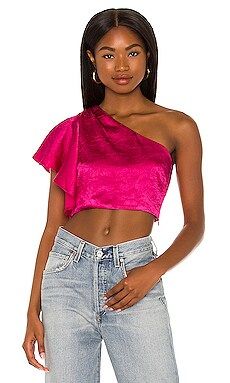 Lovers and Friends Zariah Top in Berry from Revolve.com | Revolve Clothing (Global)