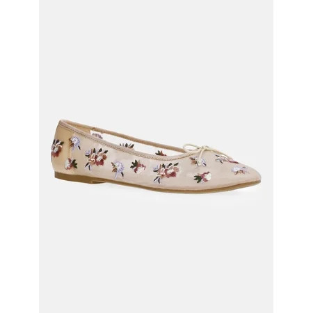 Scoop Women s Floral Mesh Ballet Flats | Walmart (US)