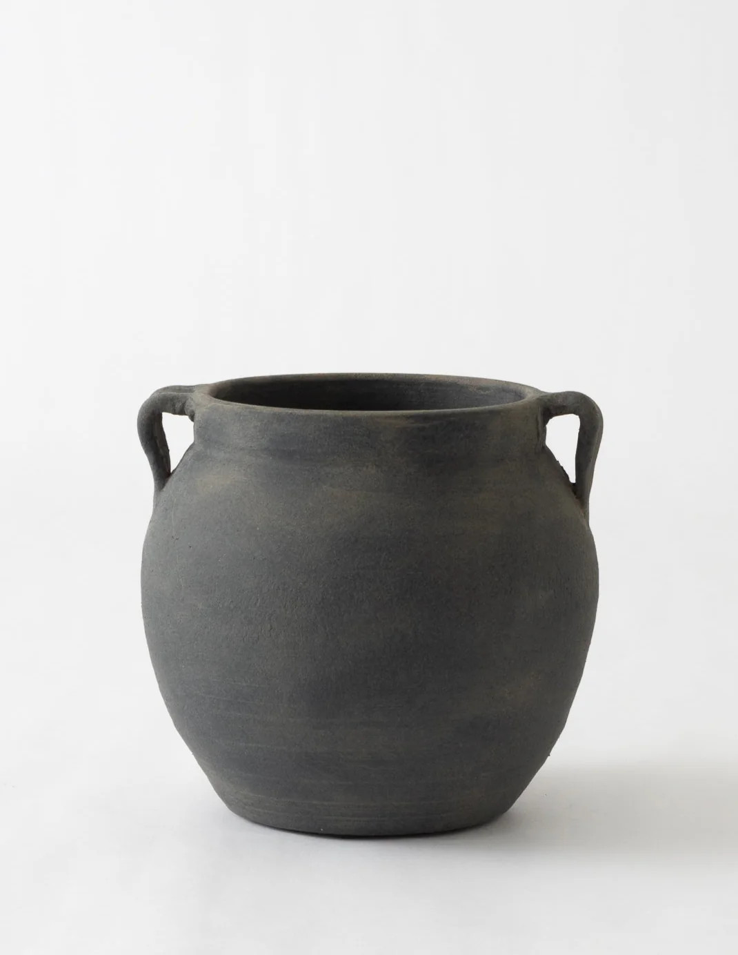 Loop Handle Charcoal Vase | Eco Chic Home