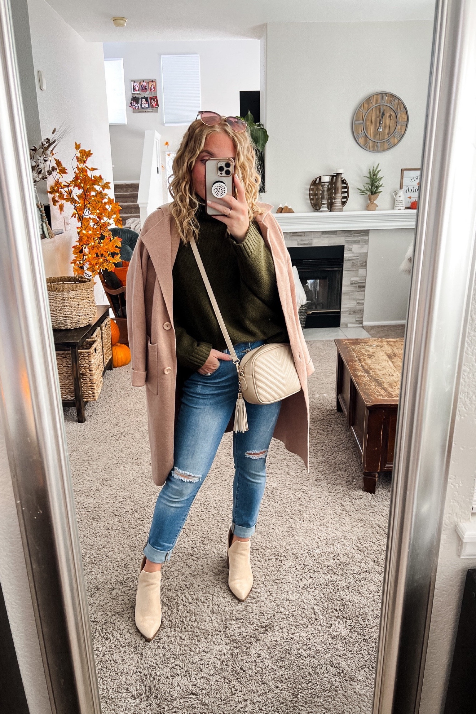Fall and Winter outfit ideas with an olive green turtleneck, sweater, jeans, ankle boots, khaki coatigan, and a Crossbody bag. I am wearing my true size in everything.


Fall outfits | Fall fashion | size 4-6 | amazon fall finds | amazon handbags | amazon deals | amazon on sale | fall outfit Inspo | casual fall outfits | fall outfit ideas | fall favorites | fall boots | fall outfits 2023 | fall shoes | fall fashion 2023 amazon | casual fall outfits | outfit inspo | outfit ideas | pumpkin patch outfit | thanksgiving day outfits | winter outfits amazon 

#LTKstyletip #LTKfindsunder100 #LTKfindsunder50
