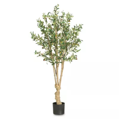 Nearly Natural 5-Foot Olive Silk Tree | Bed Bath & Beyond | Bed Bath & Beyond