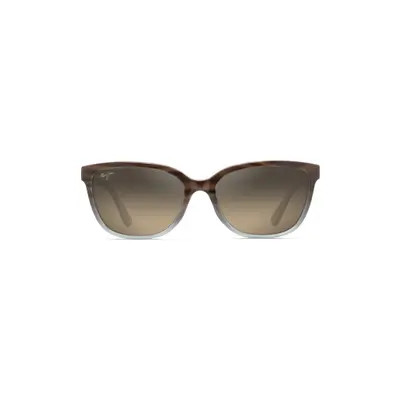 Maui Jim Honi 54mm PolarizedPlus2® Cat Eye Sunglasses in Sandstone With Blue/Bronze at Nordstrom | Nordstrom