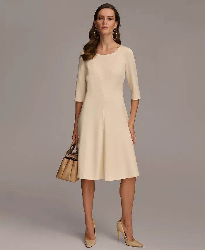 Donna Karan Women's Structured A-Line Dress - Macy's | Macy's