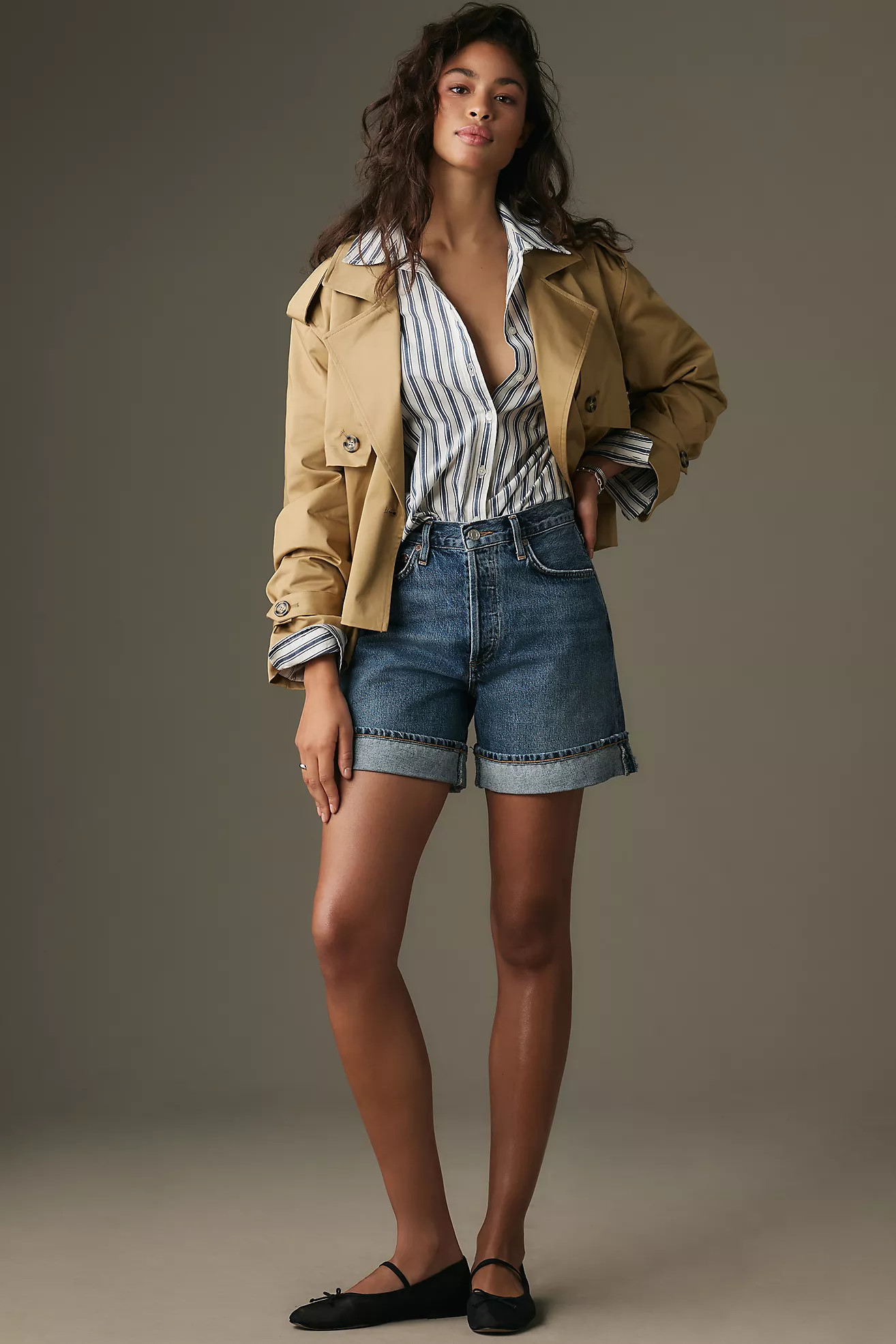 AGOLDE Dame Denim Shorts | Anthropologie (US)