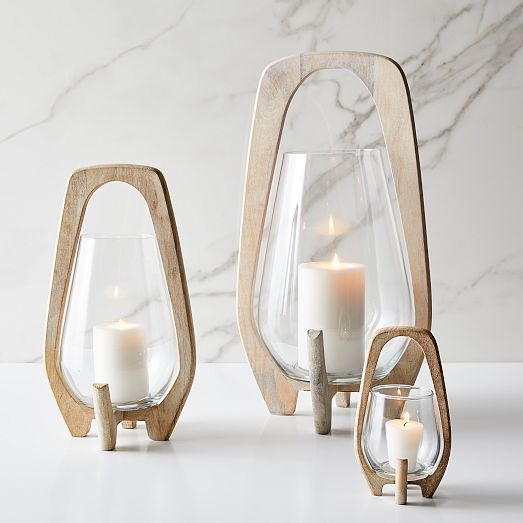 Mid-Century Wood Lanterns | West Elm (US)