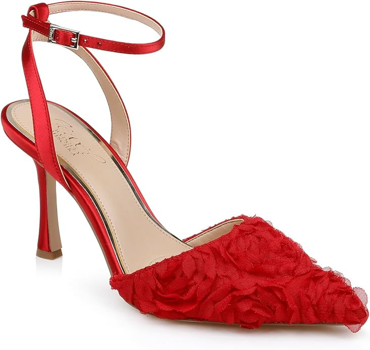 Jewel Badgley Mischka Shannon Ankle Strap Pumps | Amazon (US)