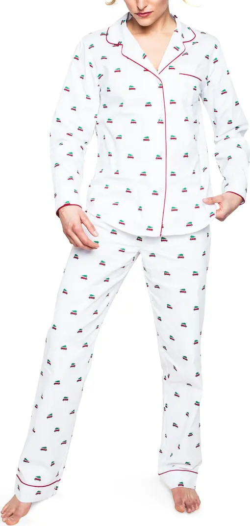 Petite Plume Holiday Journey Cotton Pajamas | Nordstrom | Nordstrom
