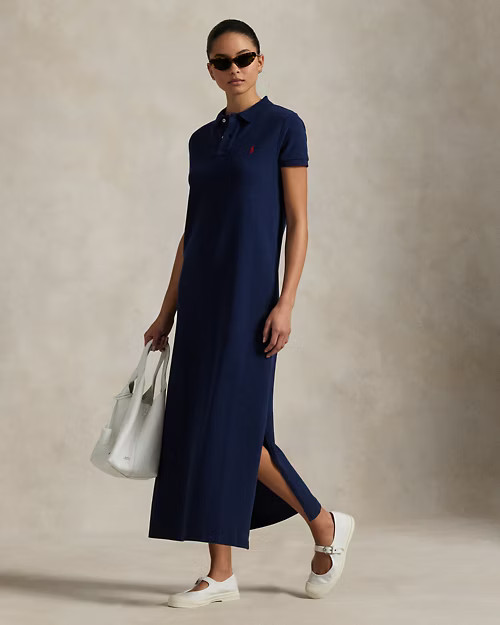 Cotton Mesh Polo Dress | Ralph Lauren (UK)