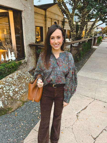 Date night outfit - corduroy flare pants (size 25) with blouse (xs)



#LTKSeasonal #LTKfindsunder100 #LTKstyletip