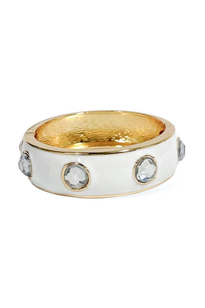 Fully Complete White Hinge Bracelet | The Willow Tree