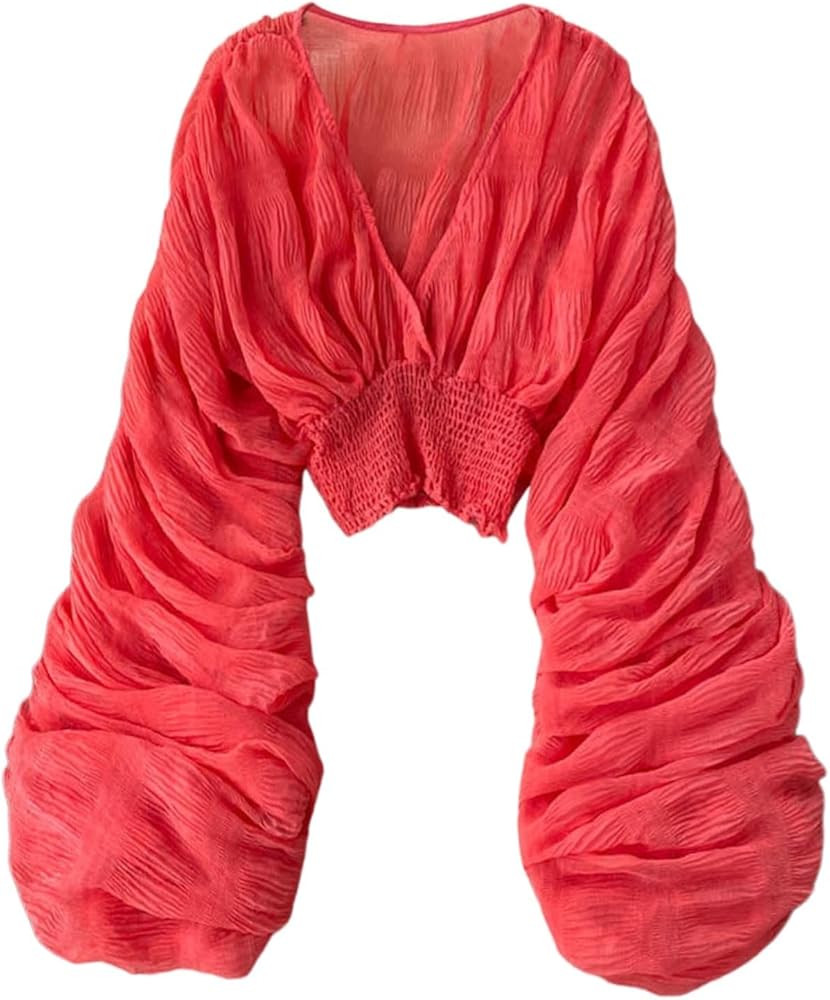 Generisch 2026-Oberteile mit Glocken\u00e4rmeln f\u00fcr Damen Elegante Oberteile f\u00fcr den Ab... | Amazon (DE)