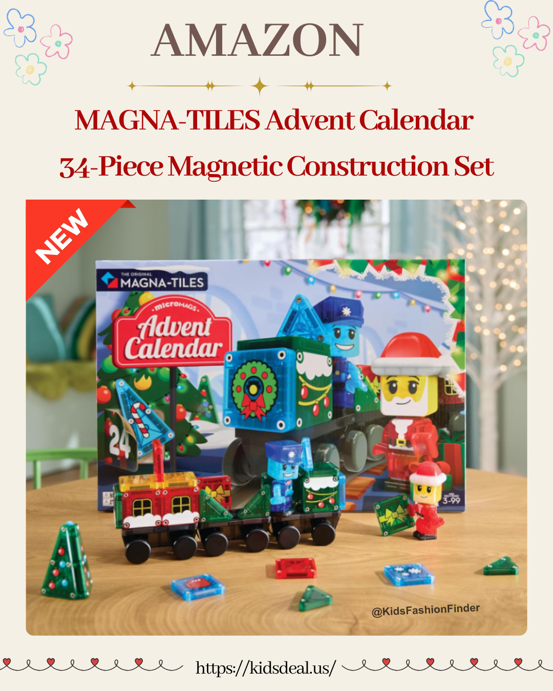 ✨ Holiday Magic Unboxed! 🎅🏼

The NEW MAGNA-TILES Advent Calendar comes with 34 festive pieces.

Santa, Conductor, decorated tiles & a moving microChassis that rides along the track on the back of the box! 🚂💨
Fun + learning in one 🎁 Perfect gift for kids 3+! 💡

#MAGNATILES #AdventCalendar #HolidayToys #STEMtoys #ChristmasGift #KidsPlay #HolidayMagic #ToyDeals 

 

#LTKParties #LTKFindsUnder50 #LTKKids