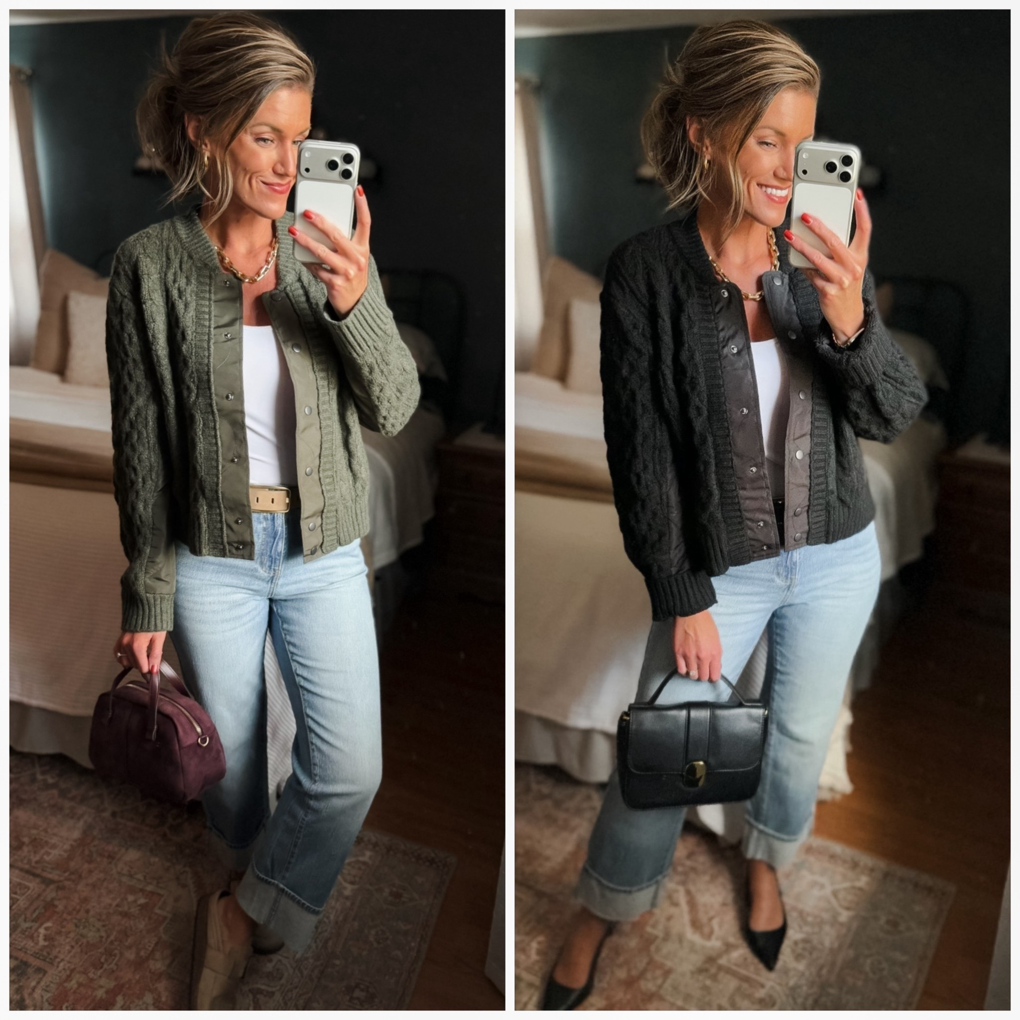 #walmartpartner New cable knit cardigans. Still fully stocked, but I’m sure not for long. 
Wearing medium. Could have done small for a slimmer fit. 
Jeans/ 6

#LTKStyleTip #LTKSeasonal