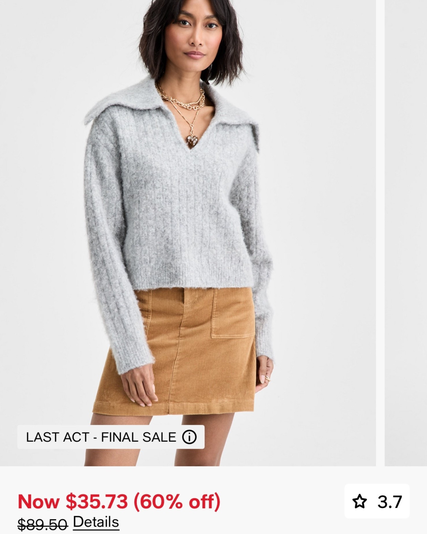Collared Sweater from Macys- on sale! 

#LTKSeasonal #LTKmomlife #LTKFindsUnder50