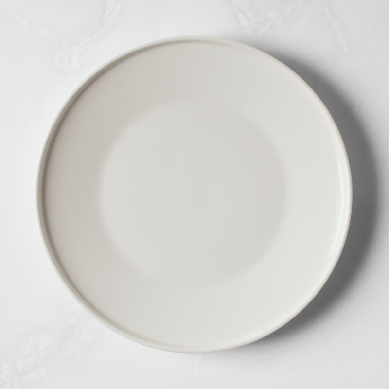 Contempri Modern White Dinner Plate + Reviews | CB2 | CB2