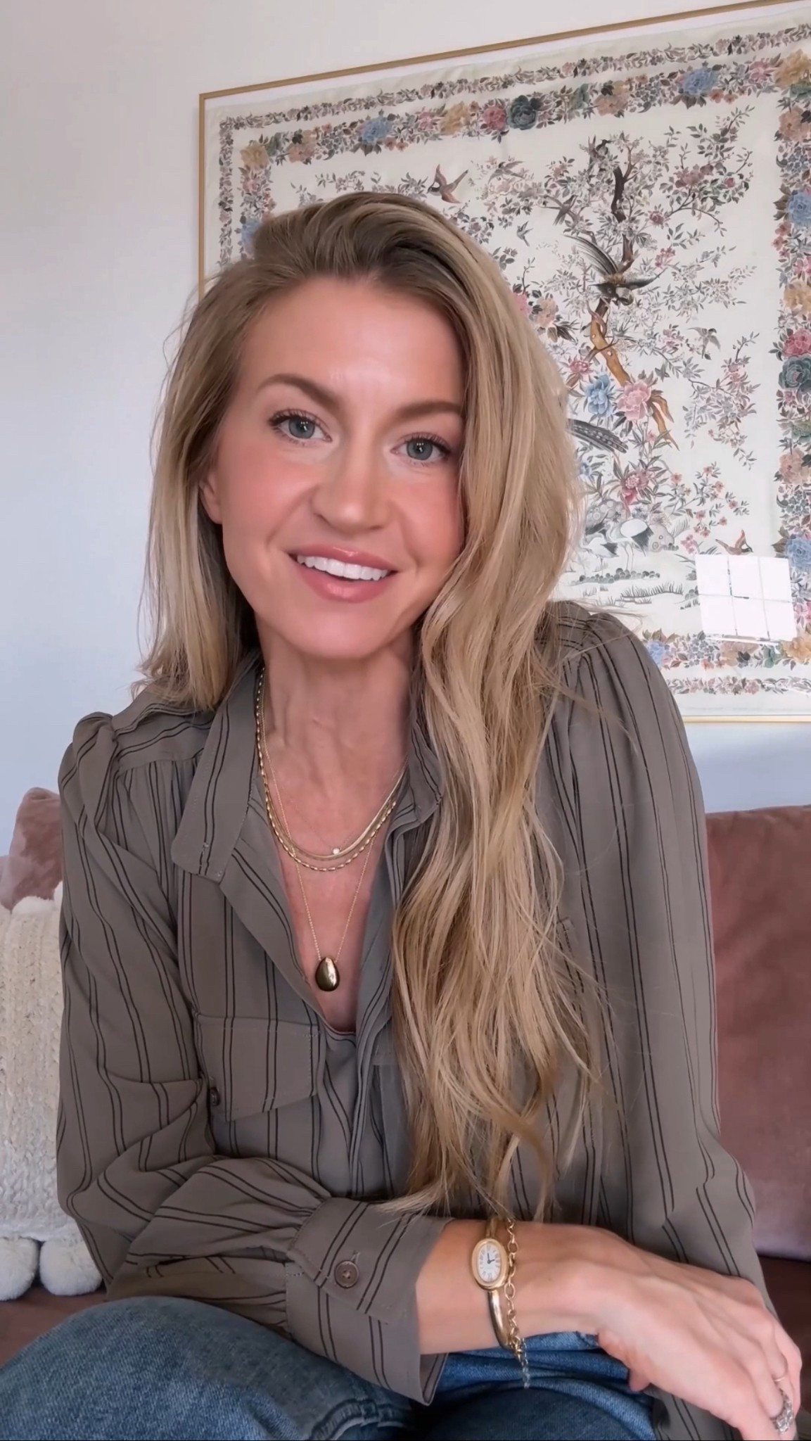 Brown striped blouse: runs slightly big, wearing a S 

#LTKStyleTip #LTKFindsUnder100 #LTKGiftGuide