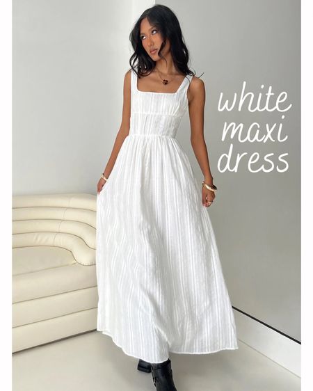 🤍 The cutest white maxi dress! 🤍

Her Current Obsession, summer dress, summer outfit, summer style 

#LTKSeasonal #LTKU #LTKFindsUnder100