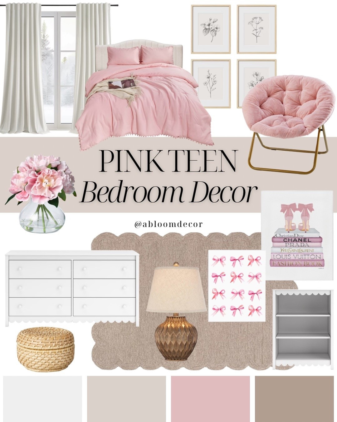 Chic Pink Teen Girl Bedroom Decor Inspiration

#LTKHome