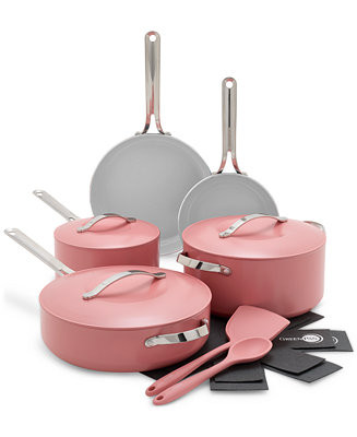 Nova 10-Pc. Ceramic Nonstick Cookware Set | Macy's