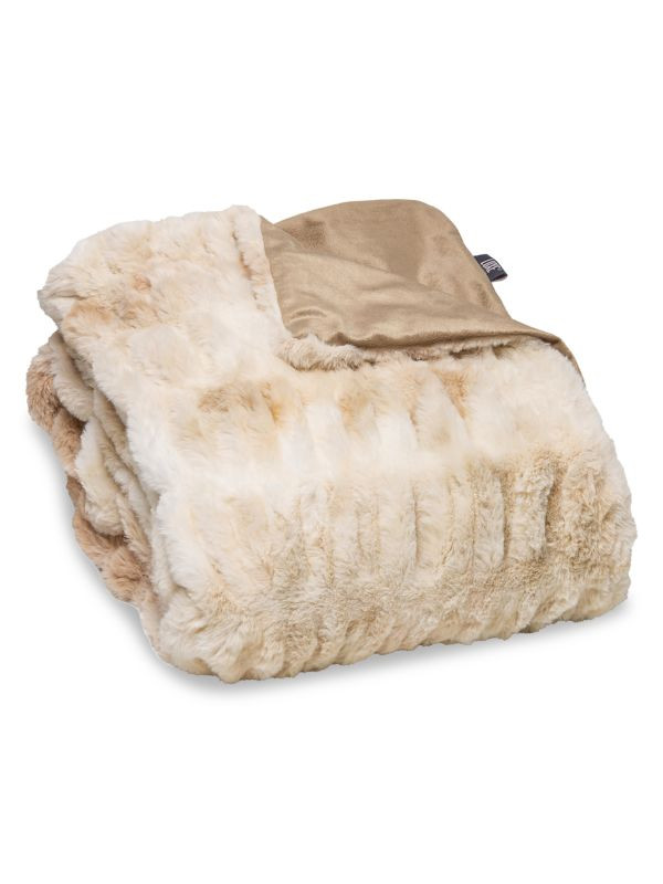 Signature Faux Fur Throw | Saks Fifth Avenue OFF 5TH