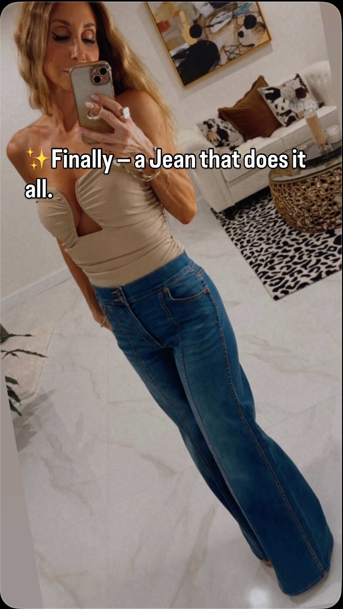 ✨Jeans that do it all.. bodysuit in new color taupe. @VICI 
Jeans (dark wash) size 25 
Bodysuit -size Small 

#LTKSaleAlert #LTKootd #LTKOver40