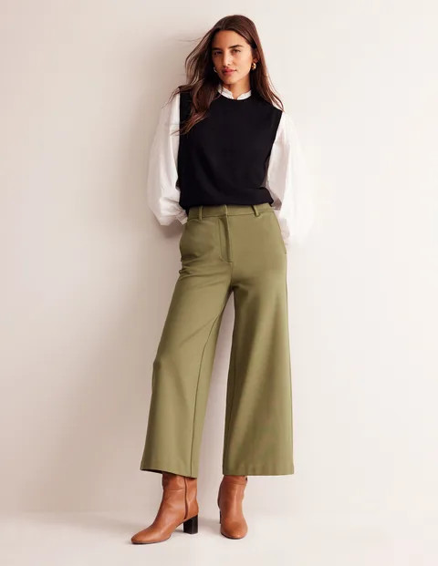 Ponte Wide Leg Culottes | Boden (US)