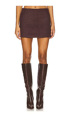 Bubish Hailey Mini Skirt in Chocolate from Revolve.com | Revolve Clothing (Global)
