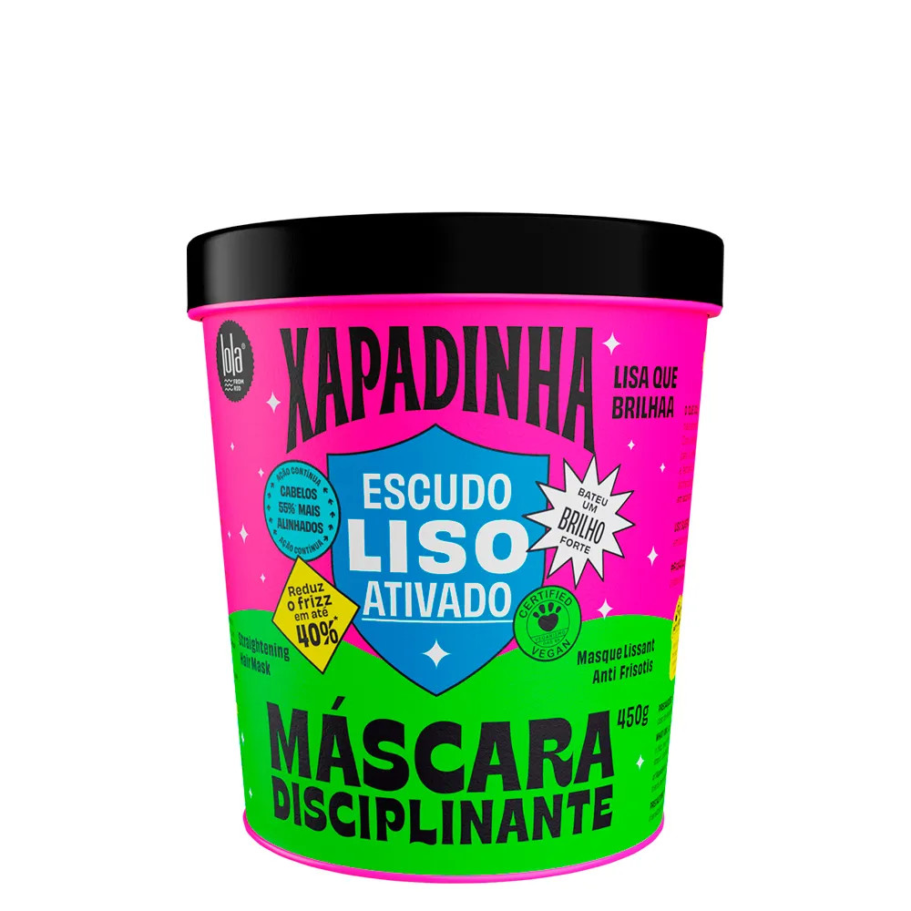 Máscara Disciplinante Lola Cosmetics Xapadinha Escudo Liso Ativado 450 g | Amobeleza (BR)