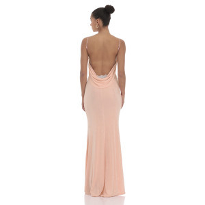 Lace Open Back Maxi Dress in Pink | Lucy in the Sky