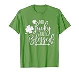 Not Lucky Just Blessed Cute St. Patrick's Day Clover Gift T-Shirt | Amazon (US)