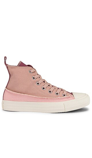 Chuck Taylor All Star Crafted Canvas Sneaker in Pink Clay, Pink Aura, & Storm Pink | Revolve Clothing (Global)