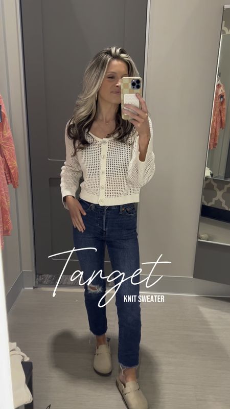 Love this knit sweater for Spring! So flattering! Wearing a size small and fits TTS!  
Target fashion, target spring 

#LTKVideo #LTKstyletip #LTKU