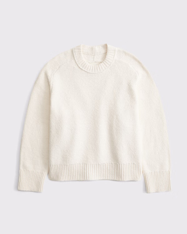 The A&F Madeline Textural Crew Sweater | Abercrombie & Fitch (US)