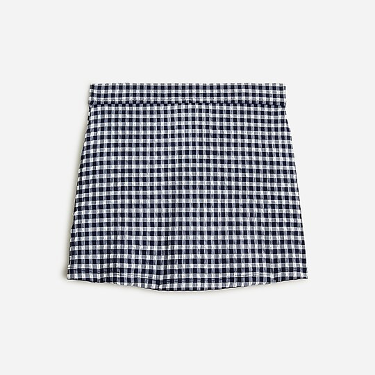 Heritage swim skirt in classic gingham | J. Crew US