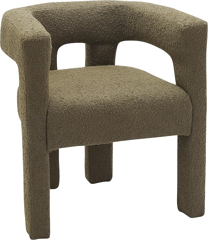 Meridian Furniture 864Olive-C Athena Collection Modern | Contemporary Boucle Fabric Upholstered A... | Amazon (US)