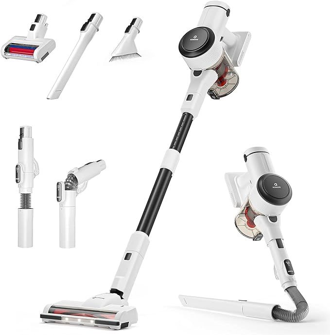 NEQUARE Cordless Vacuum, 10 in 1 Vacuum Cleaner with 280W Powerful Suction, 40mins Self-Standing ... | Amazon (US)