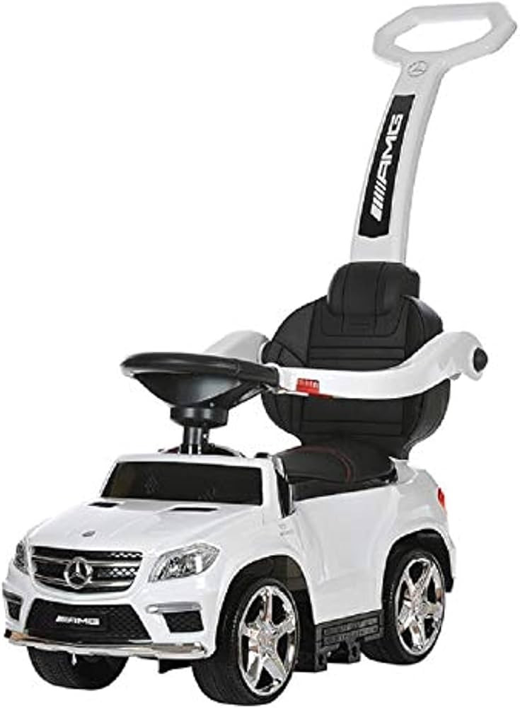 Best Ride On Cars 4 in 1 Mercedes Battery Powered Push Car, White, Large | Amazon (US)
