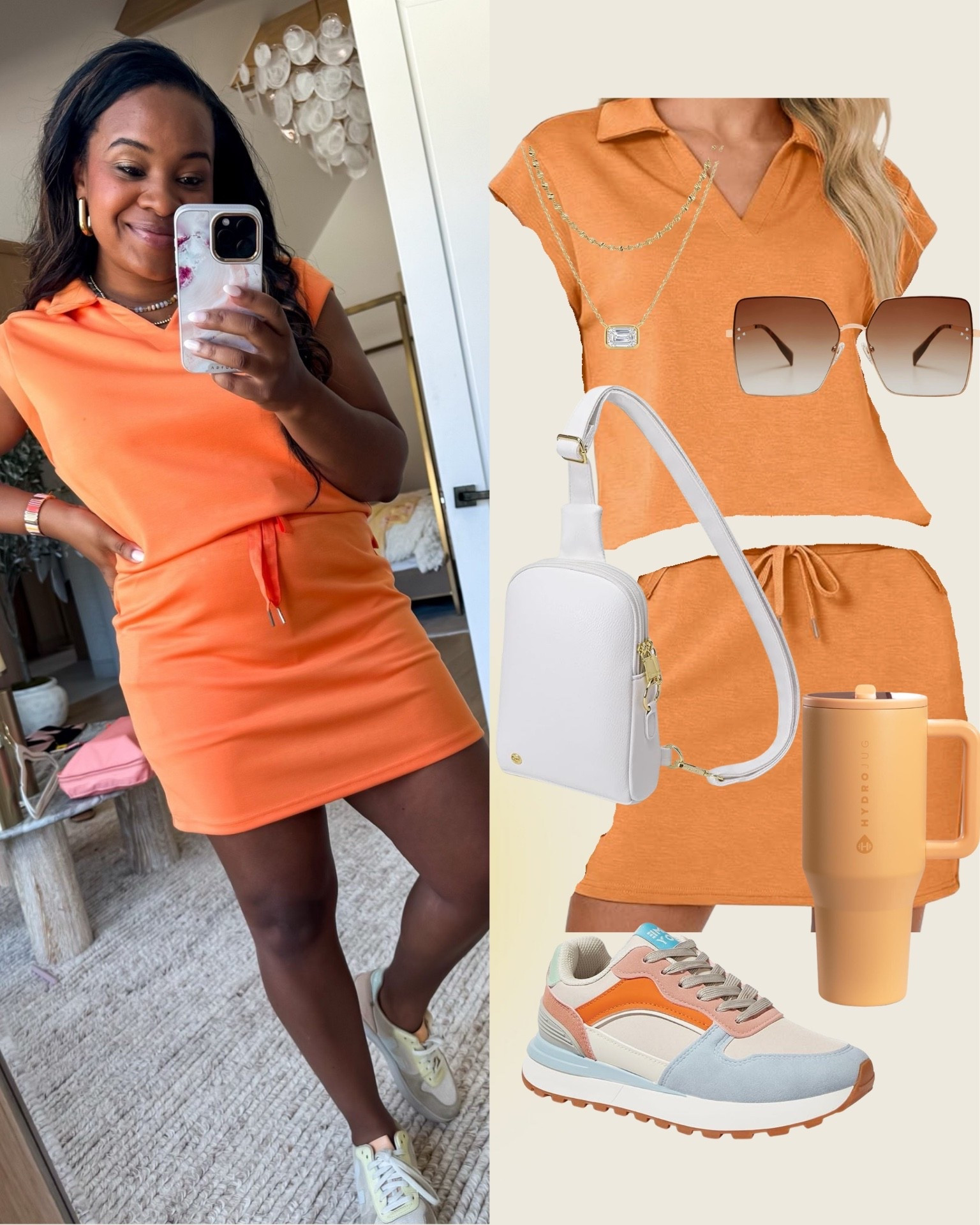 I live for spring colors! 🧡 This tennis set is perfect for sports during these warmer months! 

#LTKootd #LTKMidsize #LTKgrwm