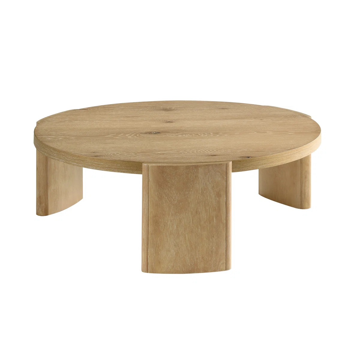 Kepler 40 Inch Round Driftwood Coffee Table | Wayfair North America