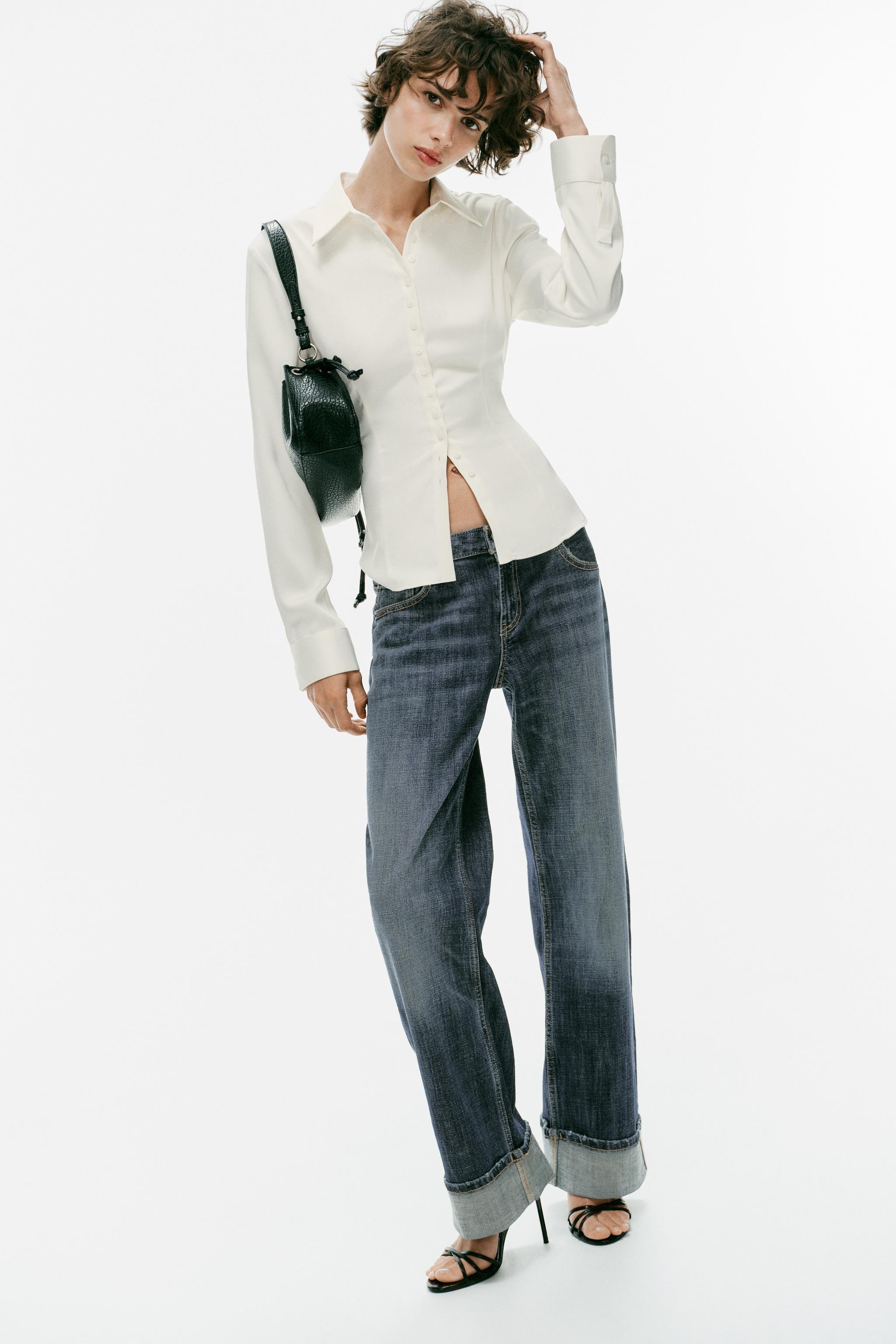 FITTED SATIN SHIRT | Zara US