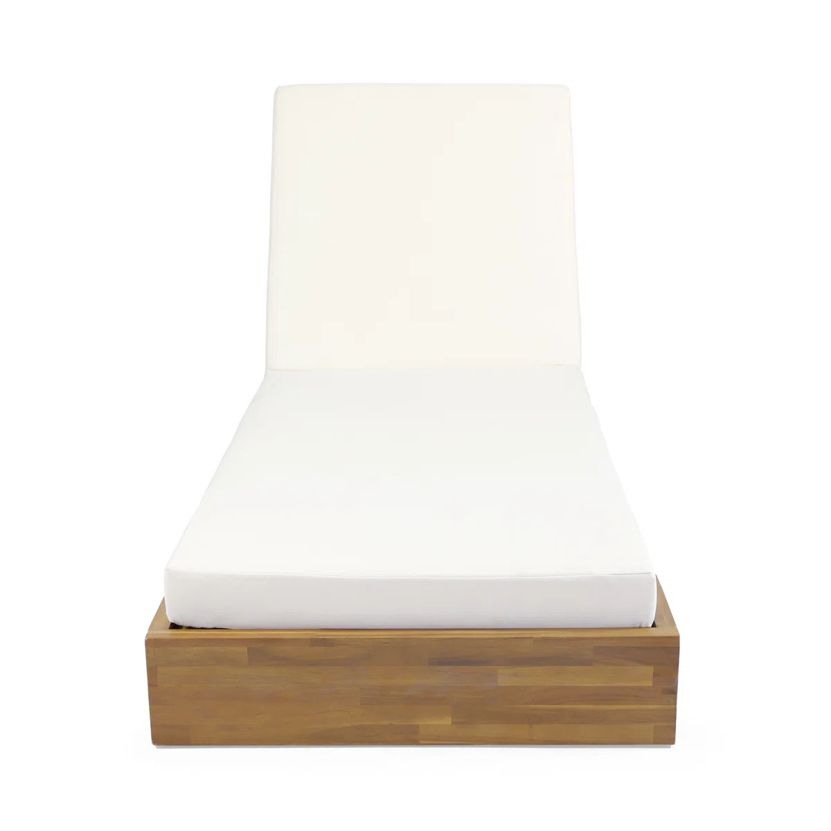 Donnie Reclining Acacia Wood Outdoor Chaise Lounge | Wayfair North America