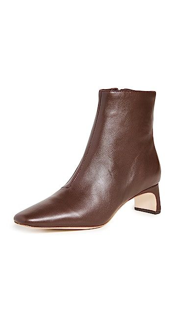 Mid-Heel Square Toe Ankle Boots | Shopbop