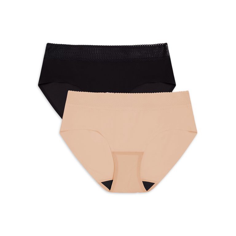 Secret Treasures Women's Maternity Leakproof Under The Bump Hipster panties, 2 Pack | Walmart (US)