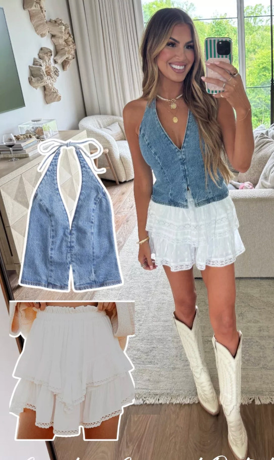 one of my favorite concert outfits 🤍 wearing a small in both! 

 