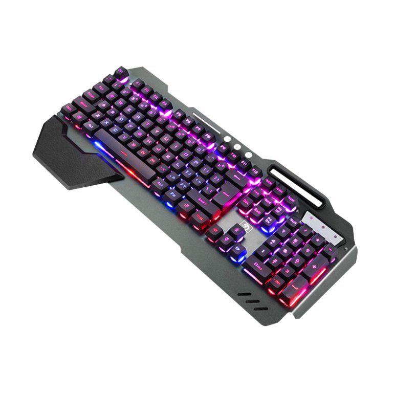 Gaming Keyboard Wired RGB LED Backlight Game Keyboard Gift for Internet Cafe Desktop Tablet PC, B... | Walmart (US)