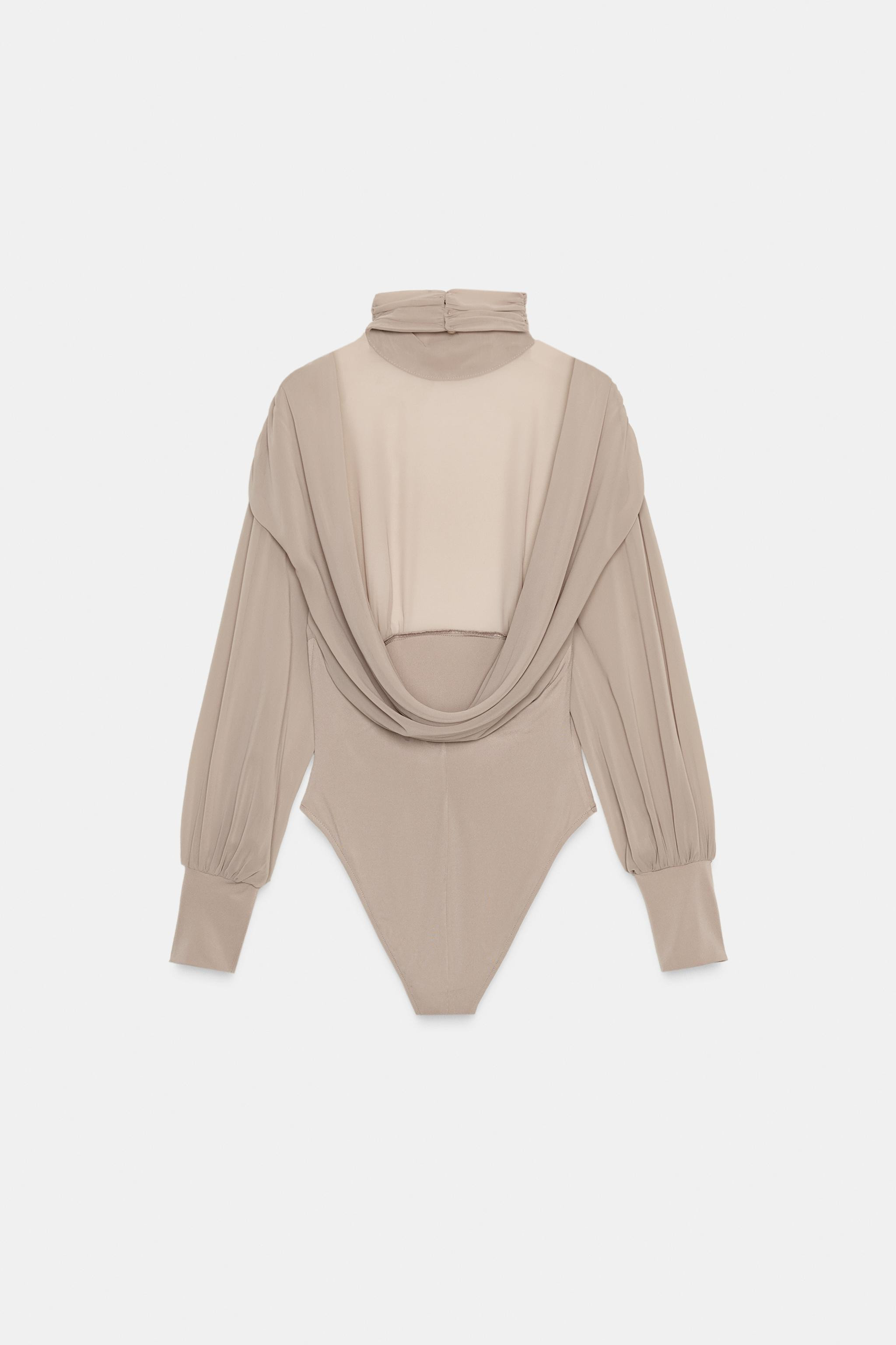 GEORGETTE BODYSUIT WITH BACK DETAIL | Zara DE