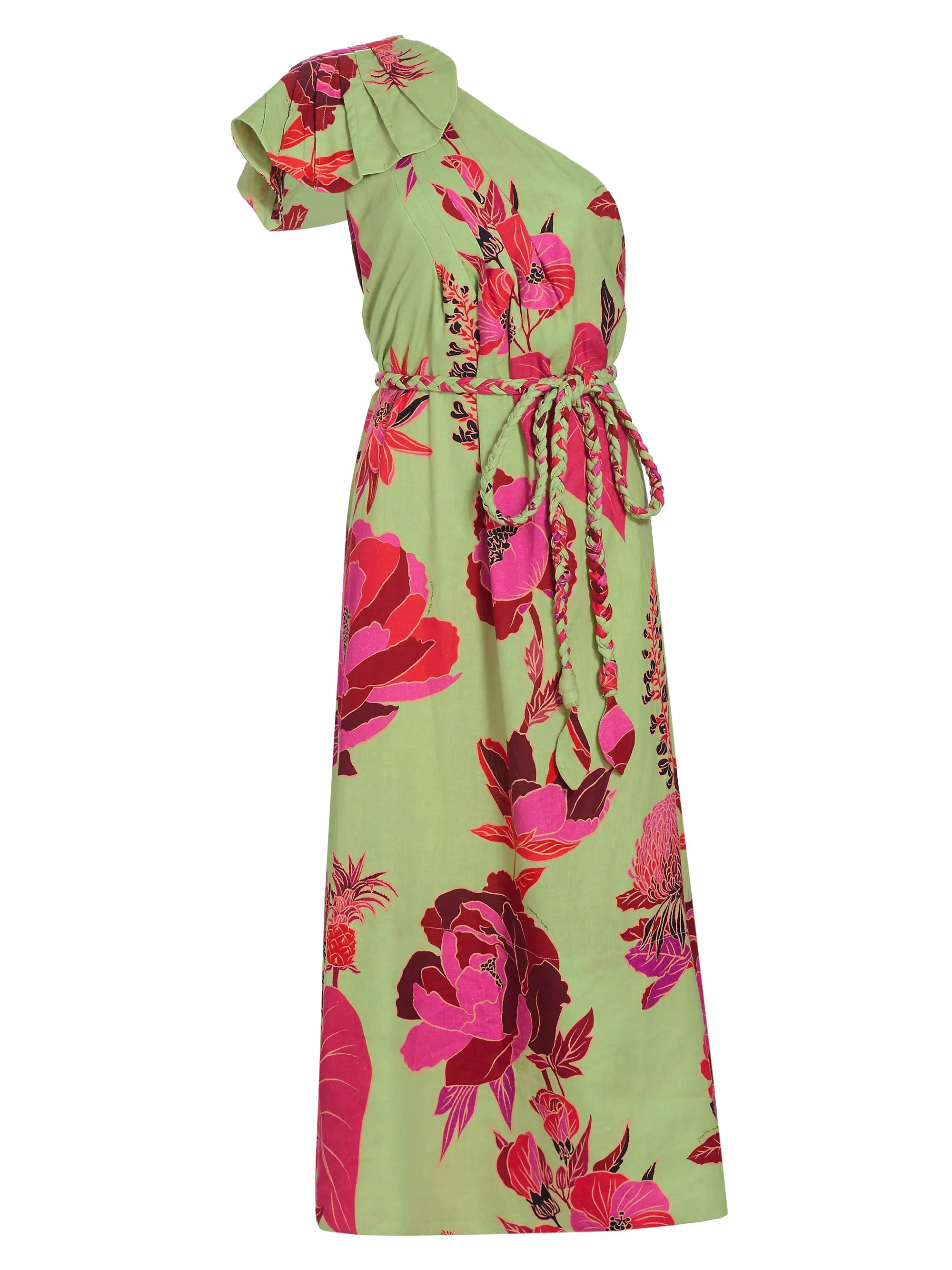 Fresh Garden One-Shoulder Midi Dress | Saks Fifth Avenue