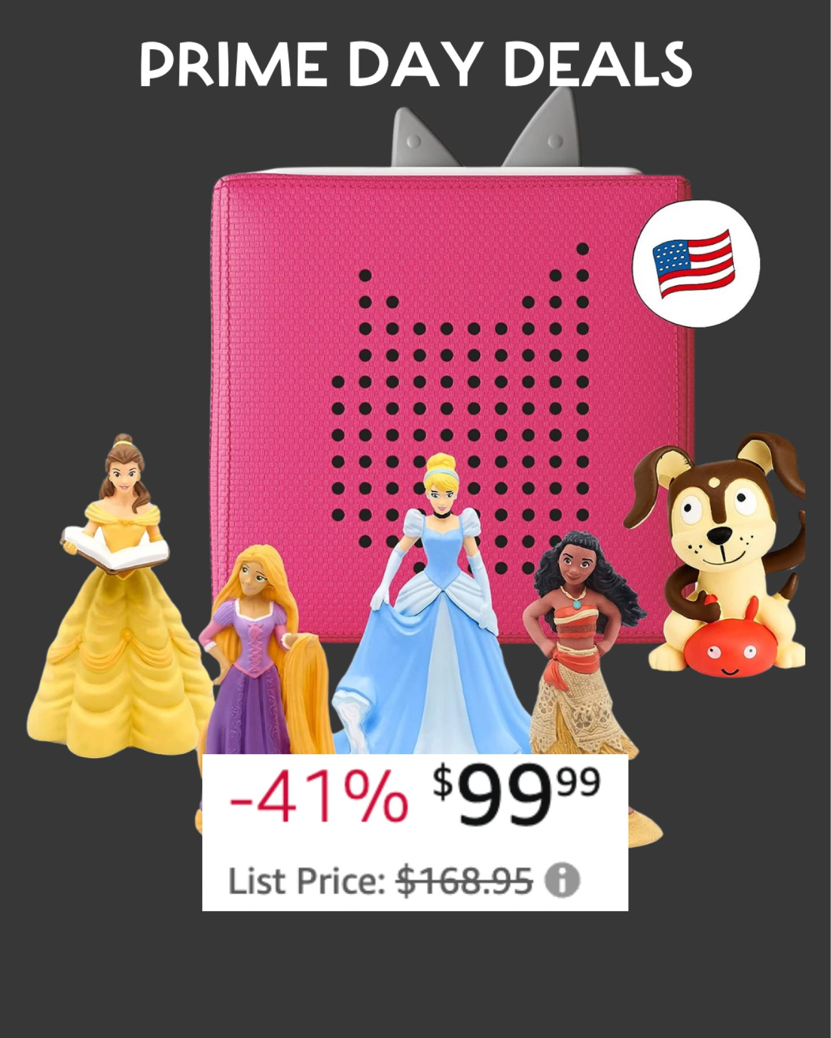 A tonies box is perfect for toddlers to play with! Get your girl started with four of her favorite princesses 🤍 screen free toys, toddler toys, Amazon prime day, toddler gift idea, birthday present idea, birthday idea, kids toys, second time mom, toddler mom

#LTKKids #LTKSaleAlert #LTKFindsUnder100