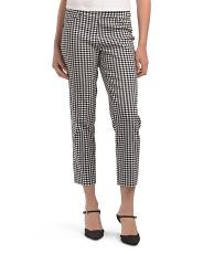 Pull On Slim Crop Pants With Side Slits | TJ Maxx